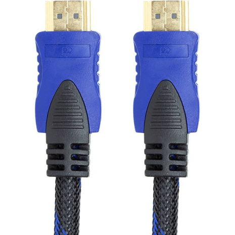 Відео кабель PowerPlant HDMI - HDMI, 3м, позолочені конектори, 1.4V, Nylon, Double ferrites Відео кабель PowerPlant HDMI - HDMI, 3м, позолочені конектори, 1.4V, Nylon, Double ferrites