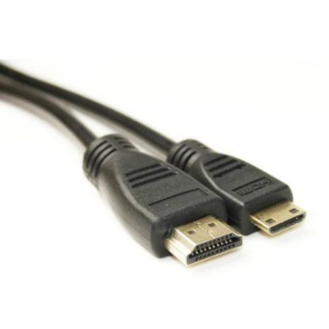 HDMI - mini HDMI кабель відео PowerPlant, довжина 5м, позолочені конектори, 1.3V