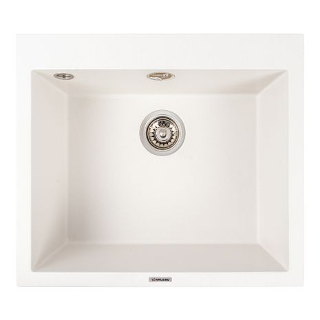 Кухонна гранітна мийка 5750 DAVINA VALESO білосніжна Кухонна гранітна мийка 5750 DAVINA VALESO білосніжна