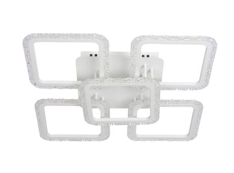 Люстра стельова світлодіодна VALESO Акрил/Метал Білий 130W 2966/4+1