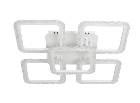 Люстра потолочная светодиодная VALESO Акрил/Металл Белый 130W 2966/4+1 Люстра потолочная светодиодная VALESO Акрил/Металл Белый 130W 2966/4+1