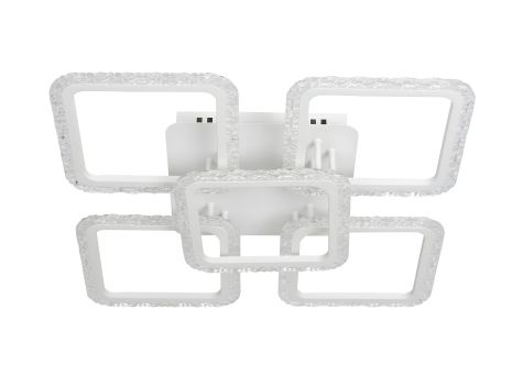 Люстра потолочная светодиодная VALESO Акрил/Металл Белый 130W 2966/4+1