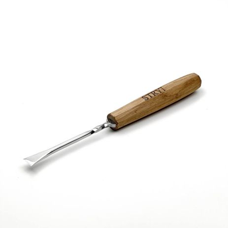 Стамеска кована для різьби по дереву плоска Риб'ячий хвіст 15 мм №1 STRYI Maestro