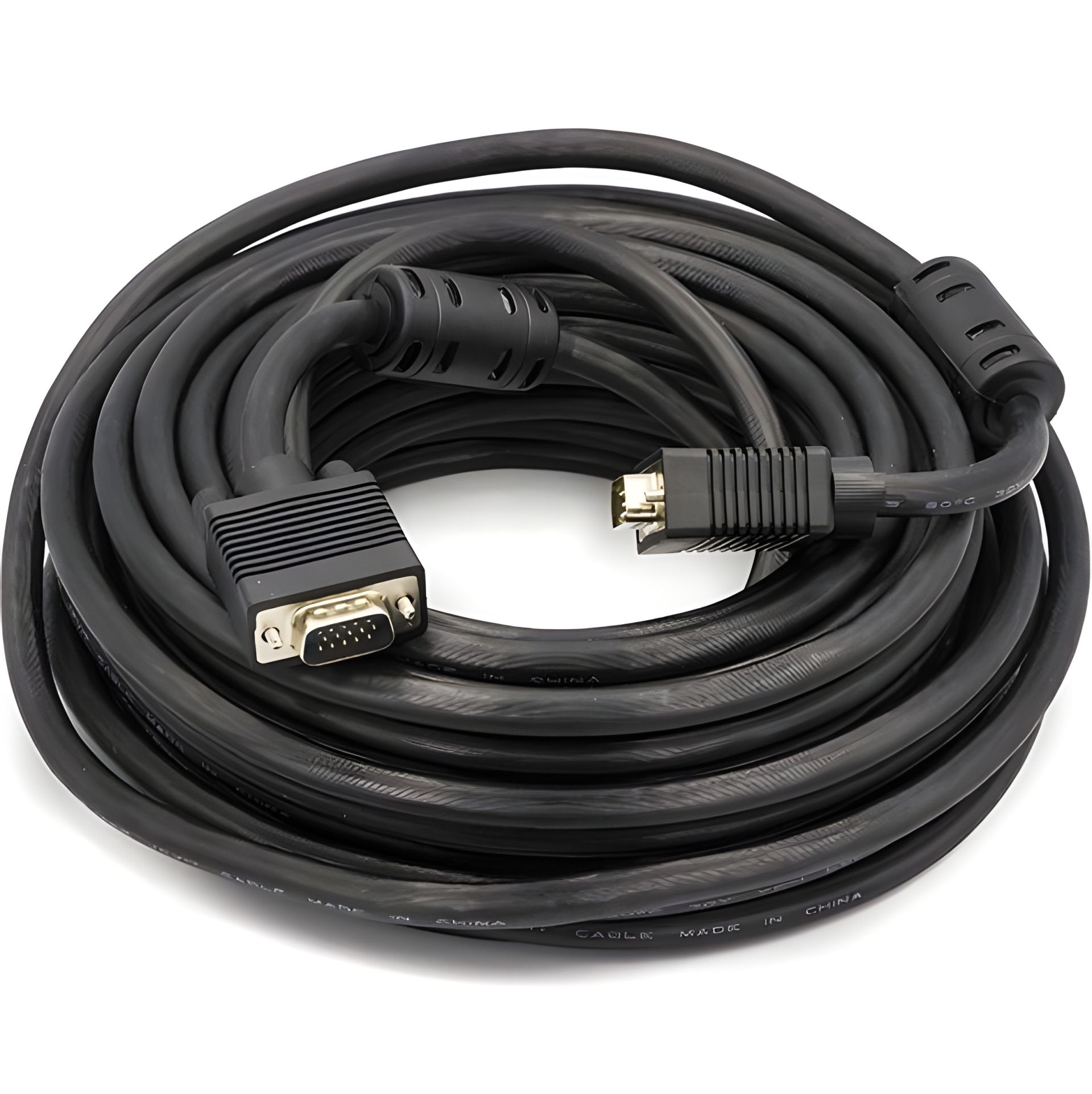 Видеокабель PowerPlant VGA-VGA, 15м, двойные ферриты Видеокабель PowerPlant VGA-VGA, 15м, двойные ферриты