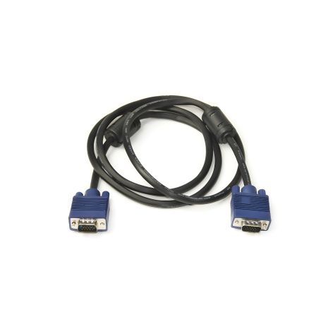 Відеокабель Power Plant VGA-VGA, 1.5 метра, подвійний ферит
