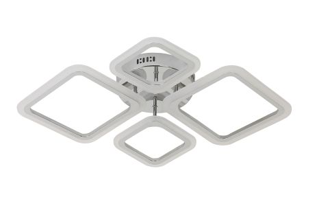 Люстра потолочная светодиодная VALESO Сталь/Акрил Белый 100W 2055/2+2