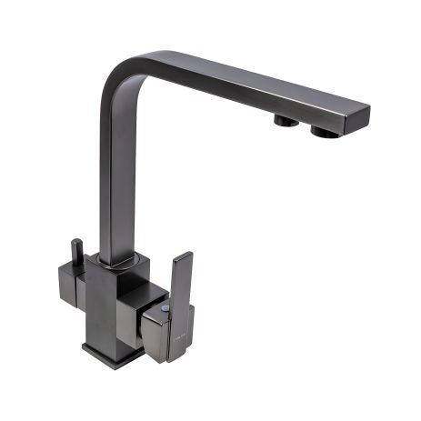 Кухонный смеситель PVD черный с фильтром, VALESO KTB2 Кухонный смеситель PVD черный с фильтром, VALESO KTB2