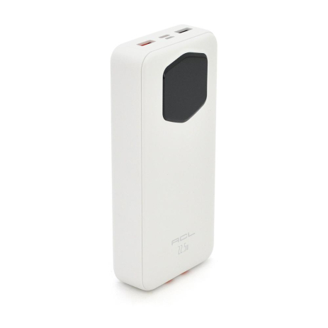 Power bank ACL PW-140 (PD 20W + QC3.0 22.5W/Type-C/Lightning/20000 mAh) Білий