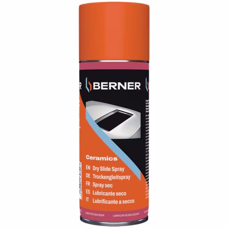 Сухая керамическая смазка-спрей 400 мл, белая Berner