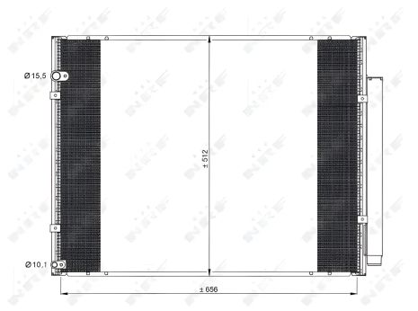 Кондиціонерний радіатор LEXUS 8846048060, NRF (35857)