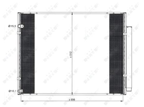 Кондиціонерний радіатор LEXUS 8846048060, NRF (35857)