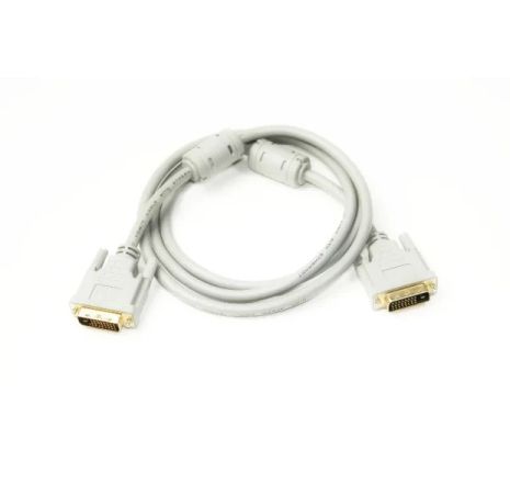 Відео кабель PowerPlant DVI-D 24M-24M з подвійними феритами, 1.5м