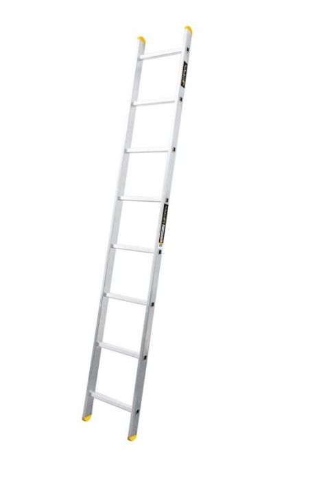 Лестница алюминиевая односекционная приставная 8 ступеней h=3500 мм max 150 кг MASTERTOOL 79-1508