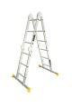 Лестница алюминиевая шарнирная 4х3 ступеней h=4400 мм max 150 кг MASTERTOOL 79-1603