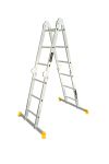Складні алюмінієві сходи 4х3 ступені h=4400 мм max 150 кг MASTERTOOL 79-1603