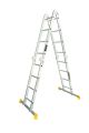 Лестница алюминиевая шарнирная 4х4 ступеней h=5500 мм max 150 кг MASTERTOOL 79-1604