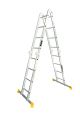 Шарнірні алюмінієві сходи 4х4 ступенів, h=5500 мм, max 150 кг, MASTERTOOL 79-1604