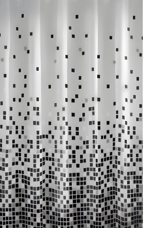 Miranda Шторка для ванної кімнати Efes black 180*200 cм Miranda Шторка для ванної кімнати Efes black 180*200 cм