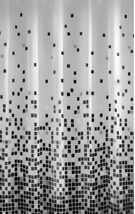 Miranda Шторка для ванної кімнати Efes black 180*200 cм Miranda Шторка для ванної кімнати Efes black 180*200 cм