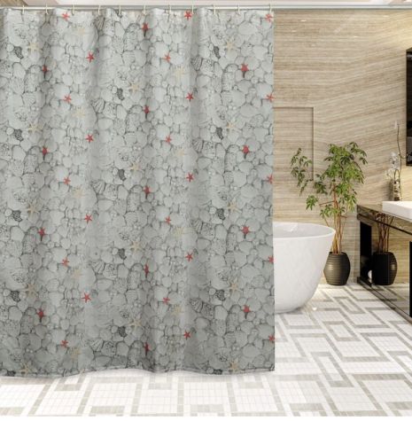 Шторка для ванної кімнати Miranda Pearl grey 180*200 cм
