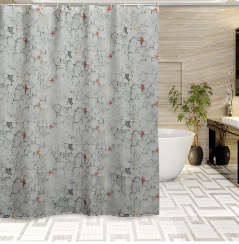 Штора для ванної кімнати Miranda Pearl grey 180*200 см