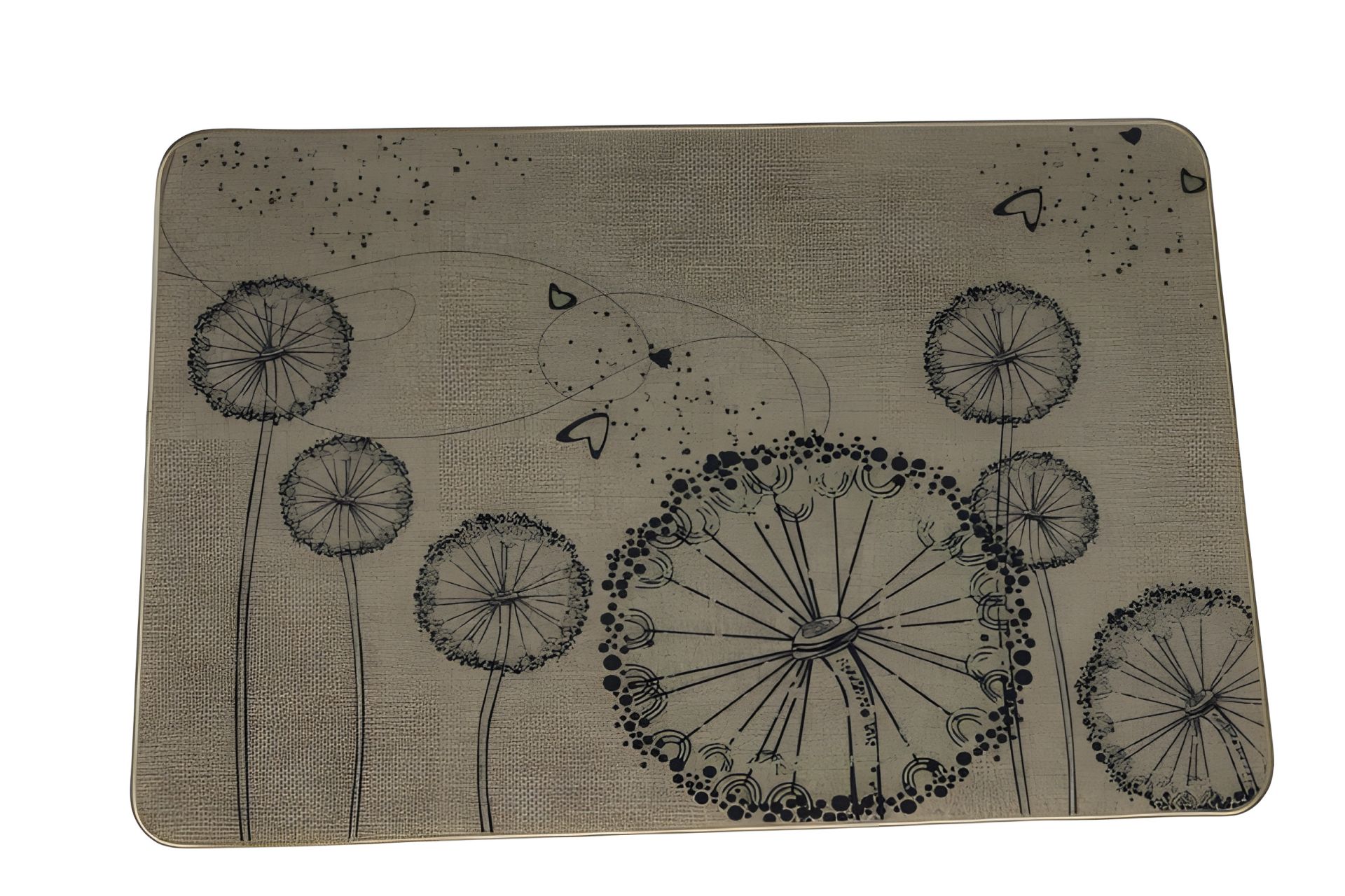 Вхідний килимок "Льон" на каучуковій основі 60x90 см dandelion 5392/12 Вхідний килимок "Льон" на каучуковій основі 60x90 см dandelion 5392/12