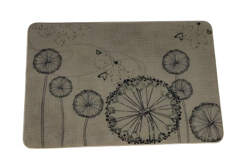 Коврик впускной "льня" на эластичной резиновой основе 60x990 см, одуванчик 5392/12