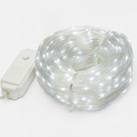 Гирлянда № 9 лента 50м с 400 LED (теплый белый/220V)