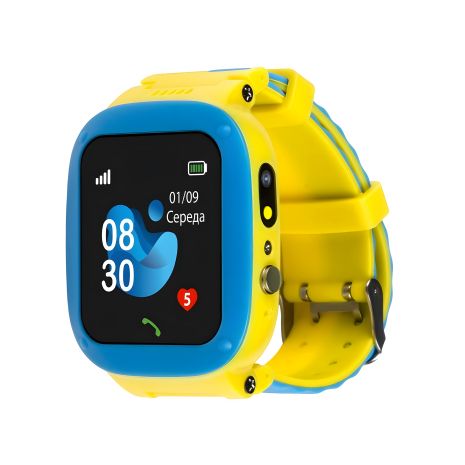 AmiGo GO004 Дитячий смарт-годинник Splashproof, Camera 2MP, Led, 2G, 400mAh, Жовтий UA UCRF