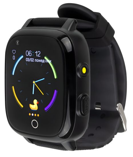 Дитячий смарт-годинник AmiGo GO005 Thermometer, 4G, WIFI, IP67, 720mAh, 24h, Black UA UCRF