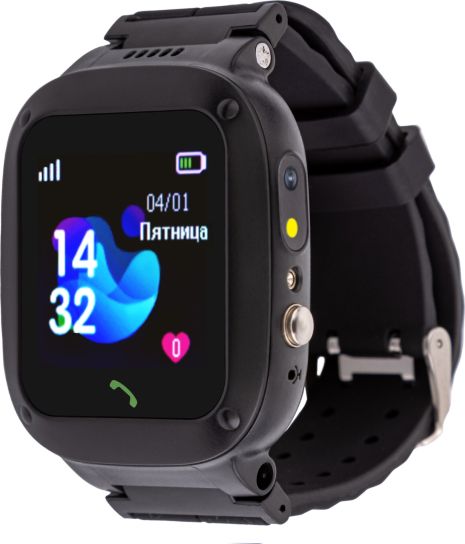 Детские смарт-часы AmiGo GO004 Splashproof Camera+Led Black UA UCRF Детские смарт-часы AmiGo GO004 Splashproof Camera+Led Black UA UCRF