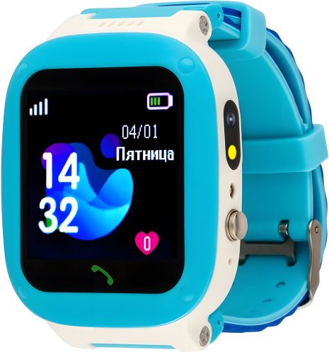 AmiGo GO004 дитячий смарт-годинник, Splashproof, Camera 2MP, Led, 2G, 400mAh, Blue UA UCRF