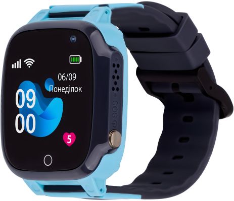 Смарт-часы для детей AmiGo GO008 MILKY GPS WIFI Blue UA UCRF