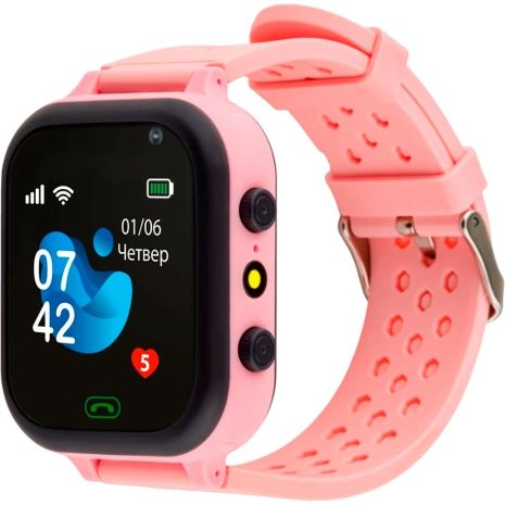 Дитячий розумний годинник AmiGo GO009 Camera+Led Pink UA УДЦР Дитячий розумний годинник AmiGo GO009 Camera+Led Pink UA УДЦР