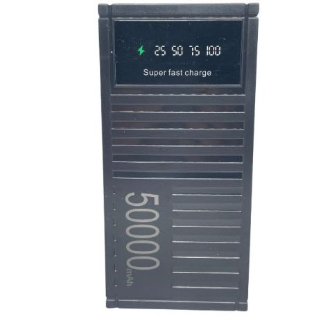 Power Bank YM-736 на 50000 мАч - 22,5 Вт PD 3.0, быстрая зарядка, светодиодный экран