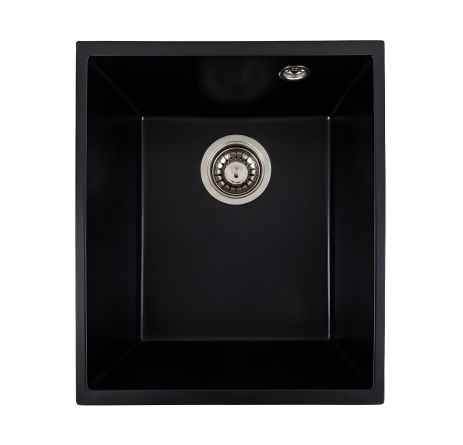 Кухонная гранитная мойка VALESO ROXY 3744 матовая Черная