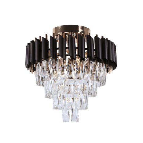 Люстра кришталева Sirius B E1772/6+4 зі світлодіодним підсвічуванням на 6 лампочок