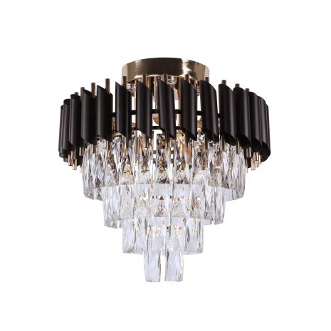 Люстра кришталева Sirius B E1772/6+4 зі світлодіодним підсвічуванням на 6 лампочок