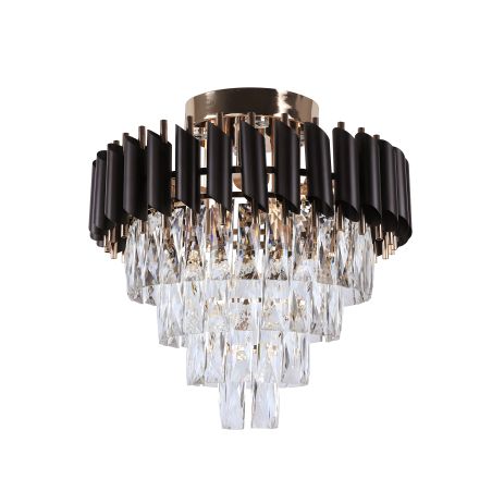 Люстра хрустальная Sirius B E1772 / 6+4 с светодиодной подсветкой на 6 лампочек