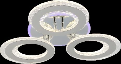 Акриловая светодиодная люстра Sirius LI8423/3 CR (RGB) 114W+7W