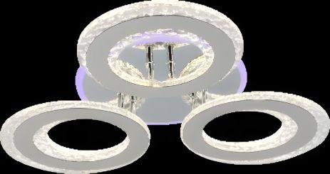 Світлодіодна люстра акрилова Sirius LI8423/3 CR (RGB) 114W+7W Світлодіодна люстра акрилова Sirius LI8423/3 CR (RGB) 114W+7W