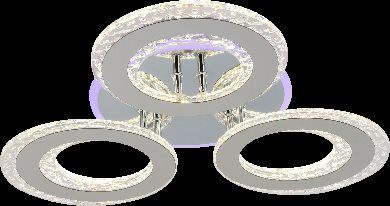 Люстра светодиодная акриловая Sirius LI8423/3 CR (RGB) 114W+7W Люстра светодиодная акриловая Sirius LI8423/3 CR (RGB) 114W+7W