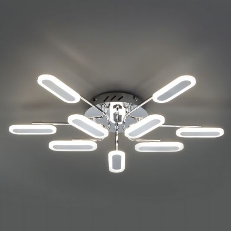 Светодиодная люстра Sirius 8924-10 96W с 10 плафонами