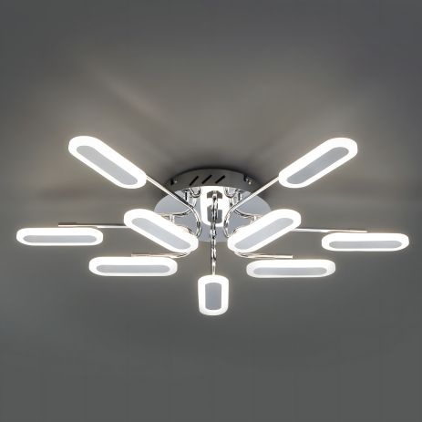 Светодиодная люстра Sirius 8924-10 96W с 10 плафонами