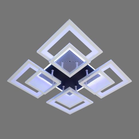 Люстра светодиодная акриловая Sirius B VH0048/4 (168W+18W RGB)