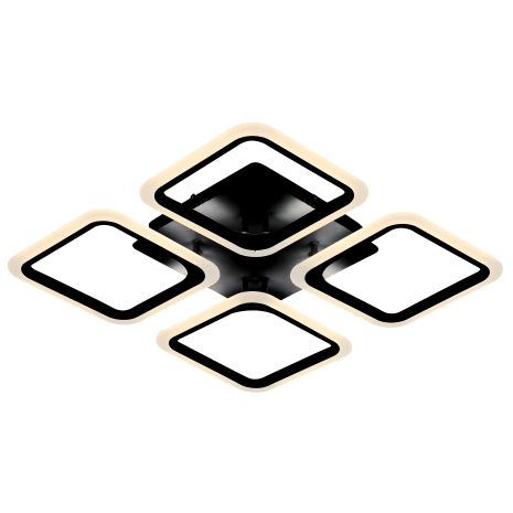 Акриловая светодиодная люстра потолочная 6110-4 BK 74W