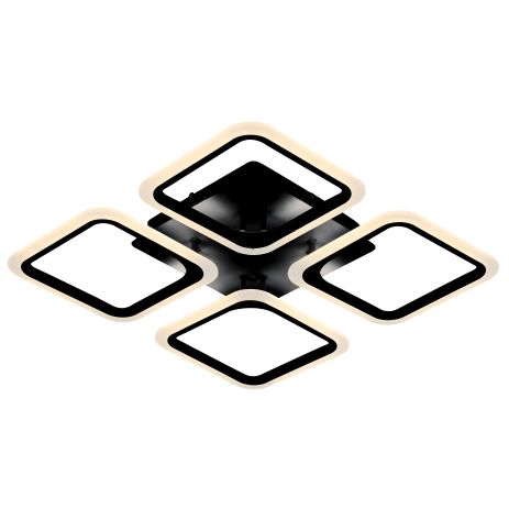 Стельова акрилова світлодіодна люстра 6110-4 BK 74W Стельова акрилова світлодіодна люстра 6110-4 BK 74W