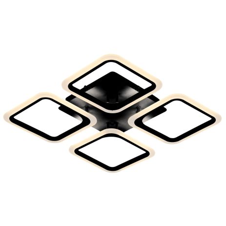 Люстра светодиодная акриловая потолочная 6110-4 BK 74W Люстра светодиодная акриловая потолочная 6110-4 BK 74W