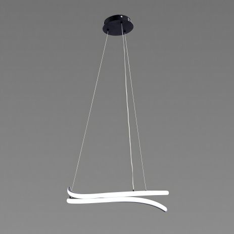 Підвісна світлодіодна люстра Sirius LCD3052 BK чорна Підвісна світлодіодна люстра Sirius LCD3052 BK чорна