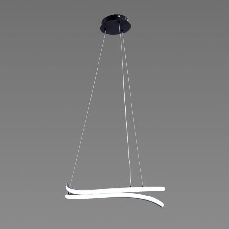 Люстра підвісна світлодіодна Sirius LCD3052 BK чорна